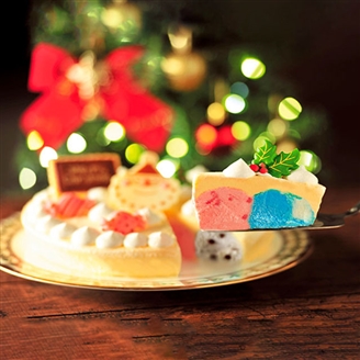 【12月お届け】クリスマスバニラアイスケーキ（送料別）