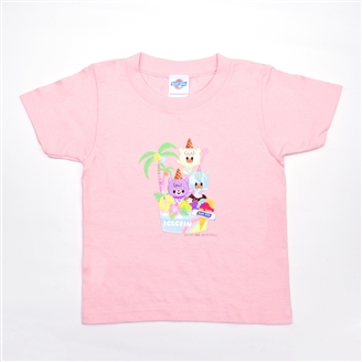  iiiあいすくりんTシャツ(ピンク)100サイズ　(送料別)