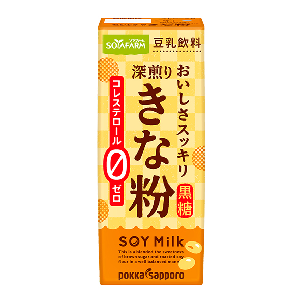 ◆クール便◆【24本】ソヤファーム おいしさスッキリ きな粉豆乳飲料（200ml）