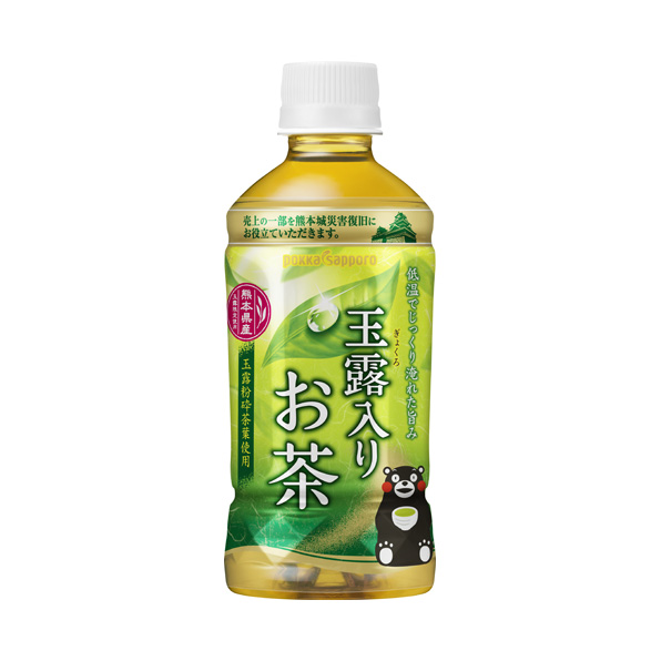 【24本】玉露入りお茶 熊本城復旧応援ラベル（350ml）