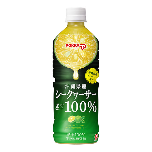 【小分け1本】沖縄シークヮーサー果汁100%（595ml）