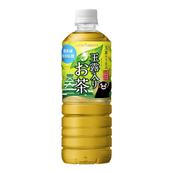 【24本】玉露入りお茶 熊本城復旧応援ラベル(600ml)