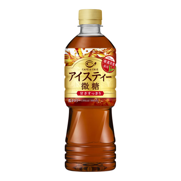 【24本】カフェ・ド・クリエアイスティー微糖(525ml)