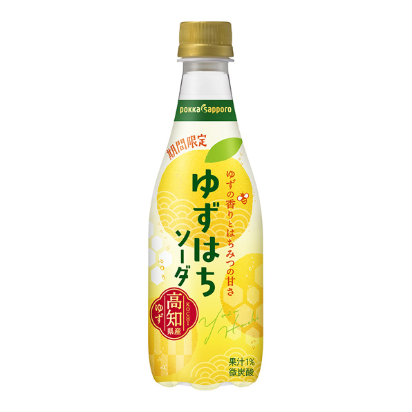 【24本】ゆずはちソーダ（410ml）