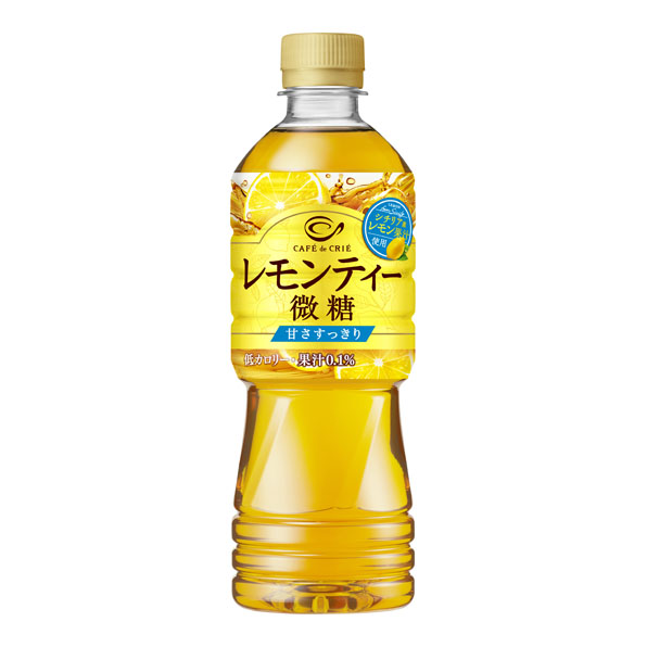 【24本】カフェ・ド・クリエ　レモンティー微糖（525ml）