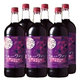 うれしいワイン　酸化防止剤無添加ポリフェノールリッチ〈赤〉1.5Lペットボトル 1500ml【6本】（送料込）