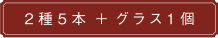 2種5本＋グラス1個